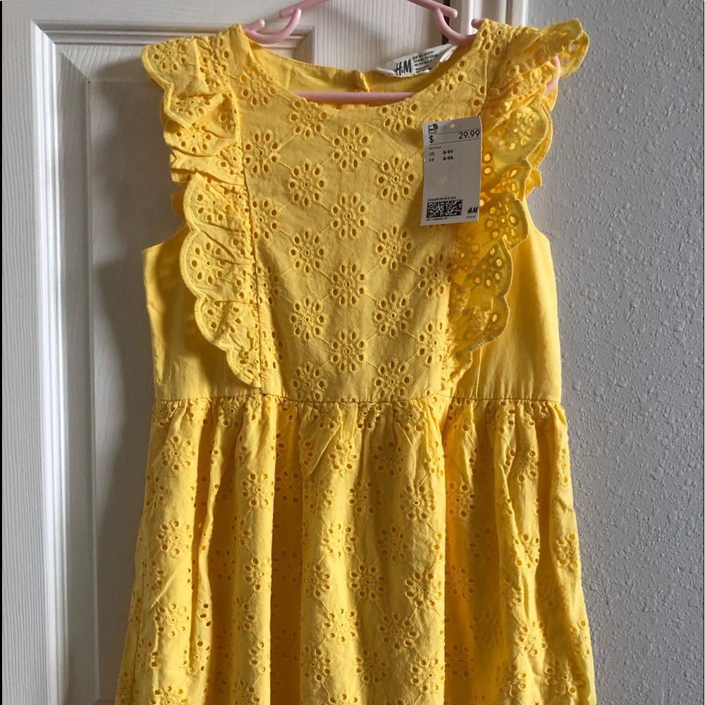 NWT H&M beautiful yellow dress